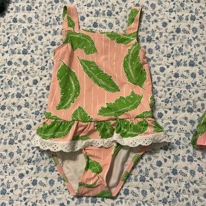 Beaufort Bonnet company swimsuit 3T pink and green